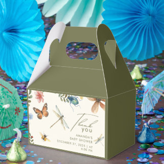 Boho Love Bug Insecten Dragonfly baby shower Bedankdoosjes