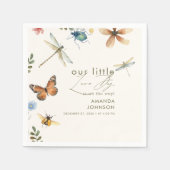 Boho Love Bug Insecten Dragonfly baby shower Servet (Voorkant)