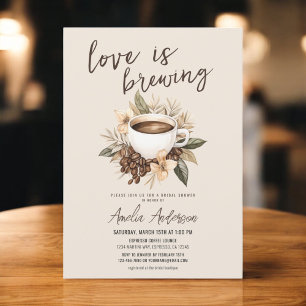 Boho Love is het brouwen van koffie latte Vrijgeze Kaart