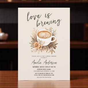 Boho Love is het brouwen van koffie Vrijgezellenfe Kaart