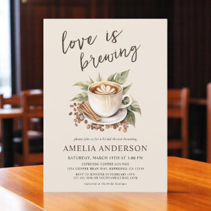 Boho Love is het brouwen van koffie Vrijgezellenfe Kaart