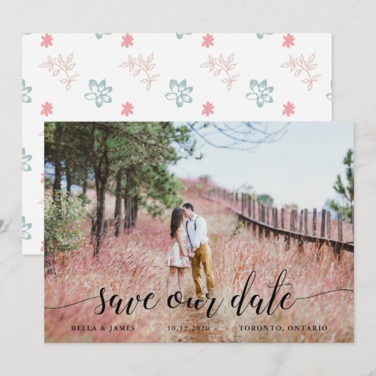 Boho Love Save the Date (Voorkant / Achterkant)