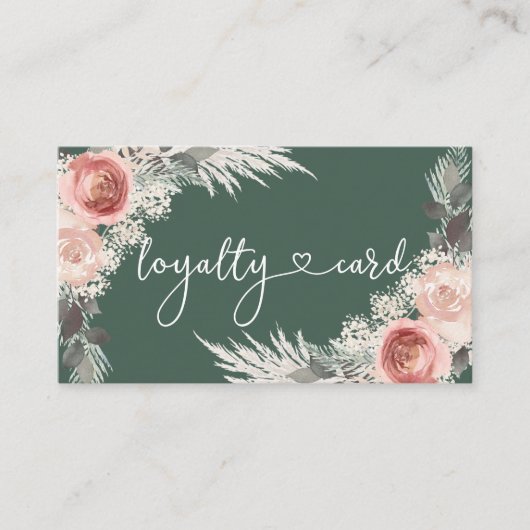 Boho Loyalty Carte de visite (Devant)