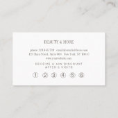 Boho Loyalty Carte de visite (Dos)