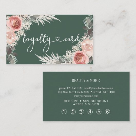 Boho Loyalty Visitekaartje (Voorkant / Achterkant)