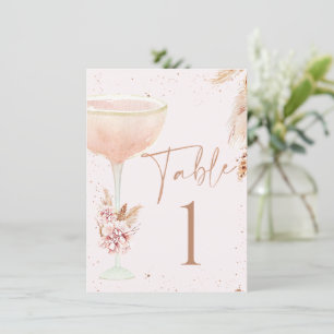 Boho Lunch Bubbly Vrijgezellenfeest Tafelnummer Ka
