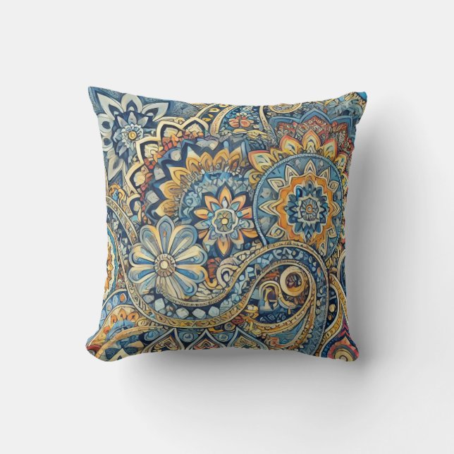 Boho Luxe Paisley Dream Kussen (Voorkant)