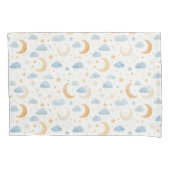Boho Maan Sterren Wolk Kinderen Kussensloop (Voorkant-Links)