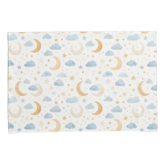 Boho Maan Sterren Wolk Kinderen Kussensloop (Voorkant-Rechts)