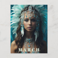 *~* Boho MAART AQUAMARINE AP53 Hoofdtooi