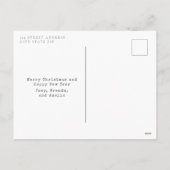 Boho Macrame kerstboom Feestdagenkaart (Achterkant)