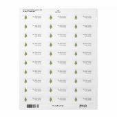 Boho Macrame - kerstboomlabel Etiket (Full Sheet)