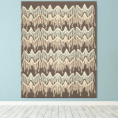 Boho Macrame Schildering Doodle Kunst Canvas Afdruk (Insitu (Houten vloer))