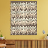 Boho Macrame Schildering Doodle Kunst Canvas Afdruk (Insitu (Woonkamer))