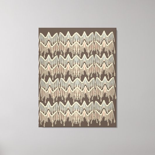 Boho Macrame Schildering Doodle Kunst Canvas Afdruk (Voorkant)