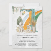 Boho Macrame Tiger Greenery | BABY SHOWER Kaart (Voorkant)