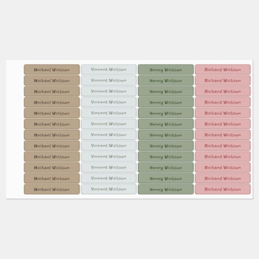 Boho magere lijm waterdicht labels (Vel)