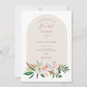 Boho Magnolia Uitnodiging Vrijgezellenfeest Partij (Voorkant)