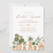Boho Maison en Pots Plantes Invitation de douche n (Devant)
