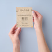 Boho Make-up Artiesten Flyer | Scan de QR-code (Hand)