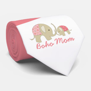 Boho Mam, Roze Elephant Stropdas