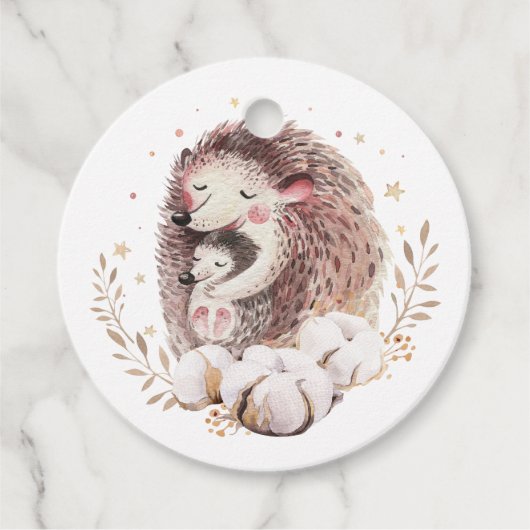 Boho mama en Baby egel Baby shower Dank u Bedankjes Labels (Voorkant)