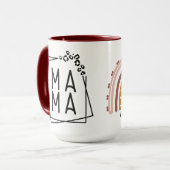 Boho Maman Mug pour un cadeau aux mères (Devant gauche)