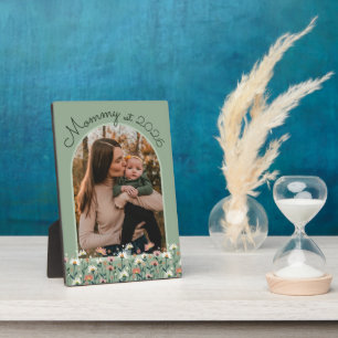 Boho Mammoet Vastgestelde Saliegroene Foto Fotoplaat