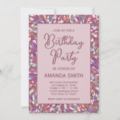 Boho Mandala Anniversaire Fête Invitation (Devant)