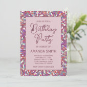 Boho Mandala Anniversaire Fête Invitation (Debout devant)