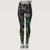 Boho Mandala Butterflies Leggings (Devant)