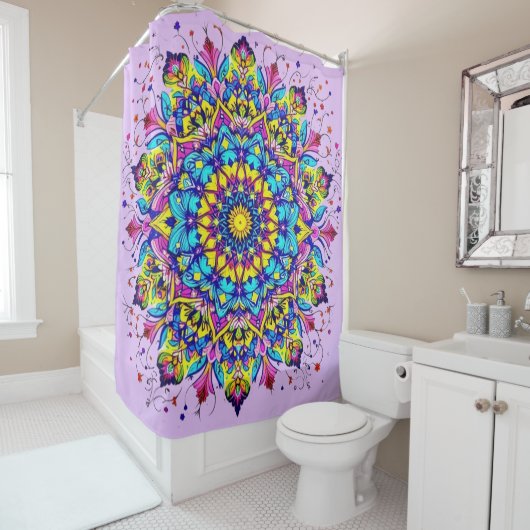 Boho Mandala Douchegordijn (In situ)