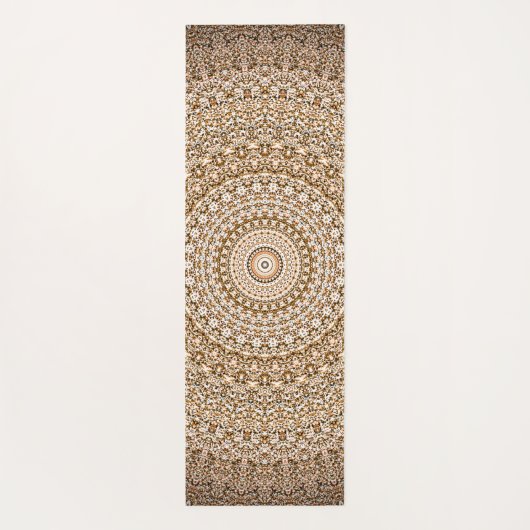 Boho Mandala Geometrisch Yogamat (Achterkant)