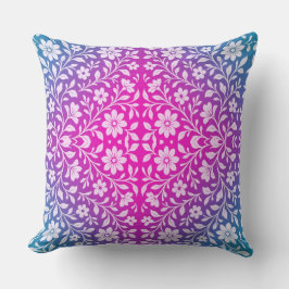Boho Mandala Pink & Purple throw Pillow Kussen
