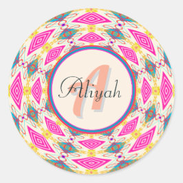 Boho Mandala  Ronde Sticker
