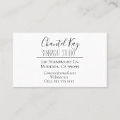 Boho Mandala Watercolor Carte de visite (Dos)