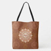 Boho Mandalas - Earthtones Canvas tas (Achterkant)