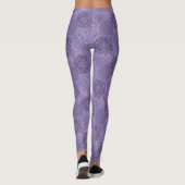Boho Mandalas Leggings violets (Dos)