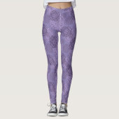 Boho Mandalas Leggings violets (Devant)
