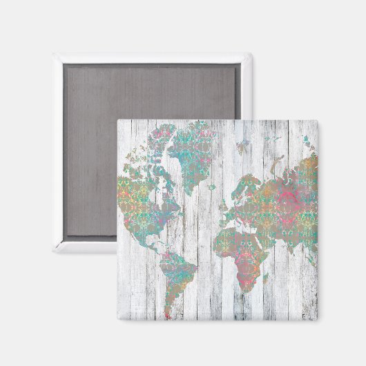 Boho Map II Magneet (Voorkant / Achterkant)