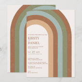 Boho Mariage Arch Faire-part de mariage (Devant / Derrière)