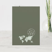 Boho Mariage Destination Carte de passeport Code Q (Dos)