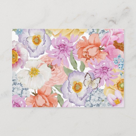 Boho Mariage Détails Carte de boîtier (Dos)