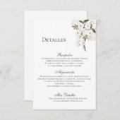 Boho Mariage Détails Carte de boîtier (Devant / Derrière)