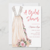 Boho Mariage habillage douche nuptiale Invitation (Devant)