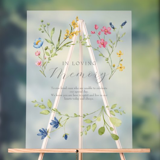 Boho Mariage Mémorial En Souvenir Affectueux (Neutre)