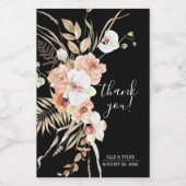 Boho Mariage Mini Étiquette bouteille à vin (Étiquettes simples)