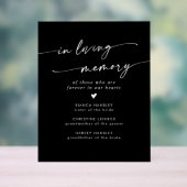 Boho Mariage Noir Moderne En Mémoire Amoureuse (Neutre)