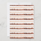 Boho Marine Marsala Teepee Invitation de la douche (Dos)