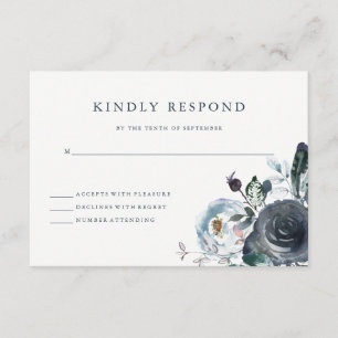 Boho Marine Peony Mariage floral RSVP